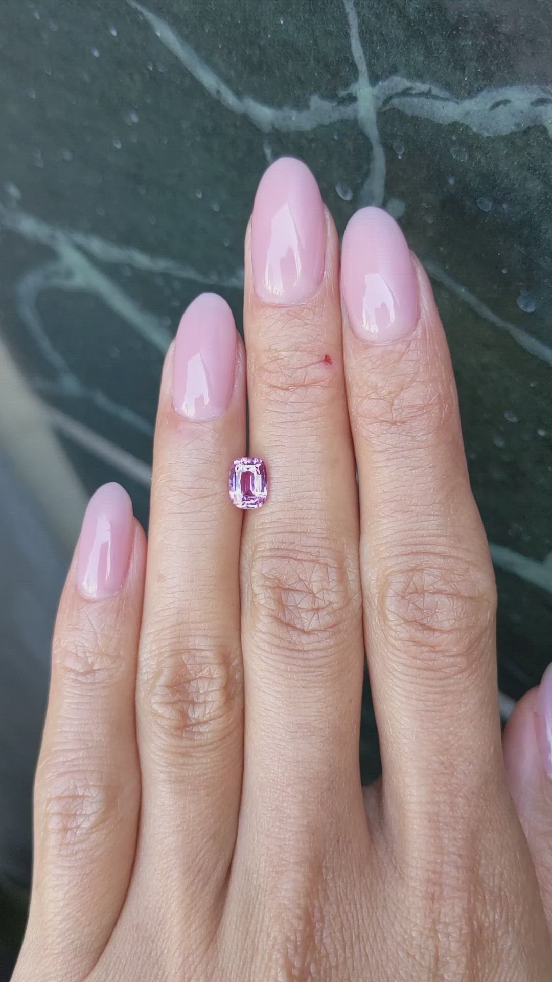 1.14 Ct. Pink Sapphire from Ceylon (Sri Lanka) Size Video