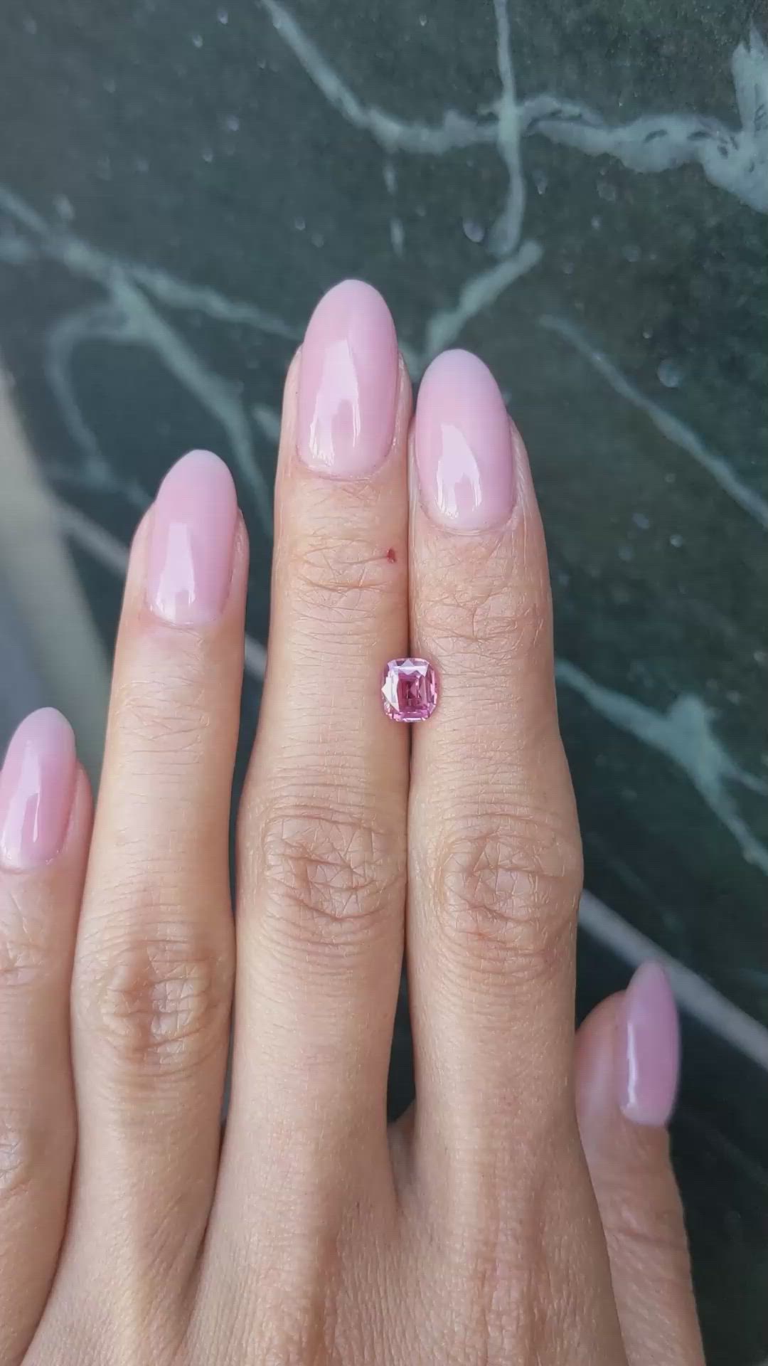 0.99 Ct. Pink Sapphire from Ceylon (Sri Lanka) Size Video