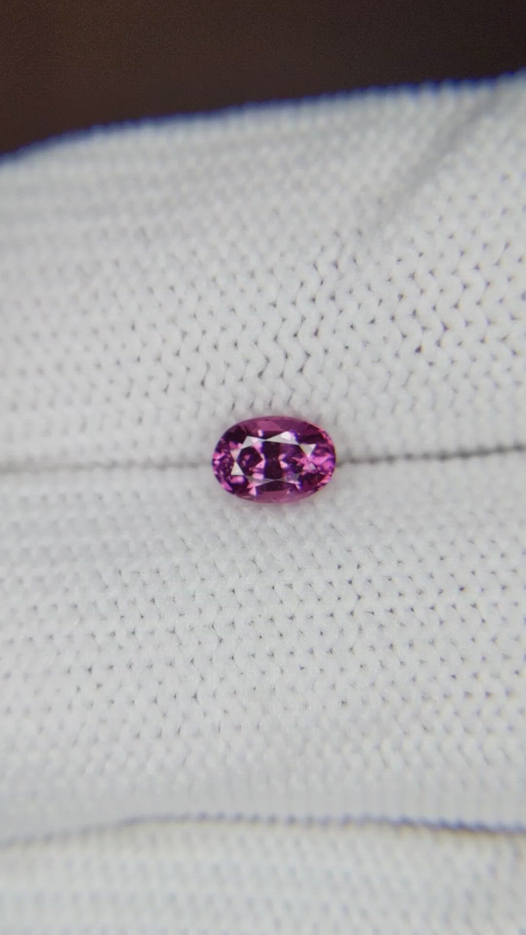 0.51 Ct. Pink Sapphire from Ceylon (Sri Lanka) Size Video