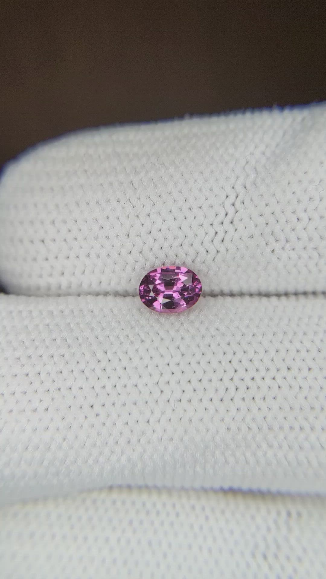 0.42 Ct. Pink Sapphire from Ceylon (Sri Lanka) Size Video