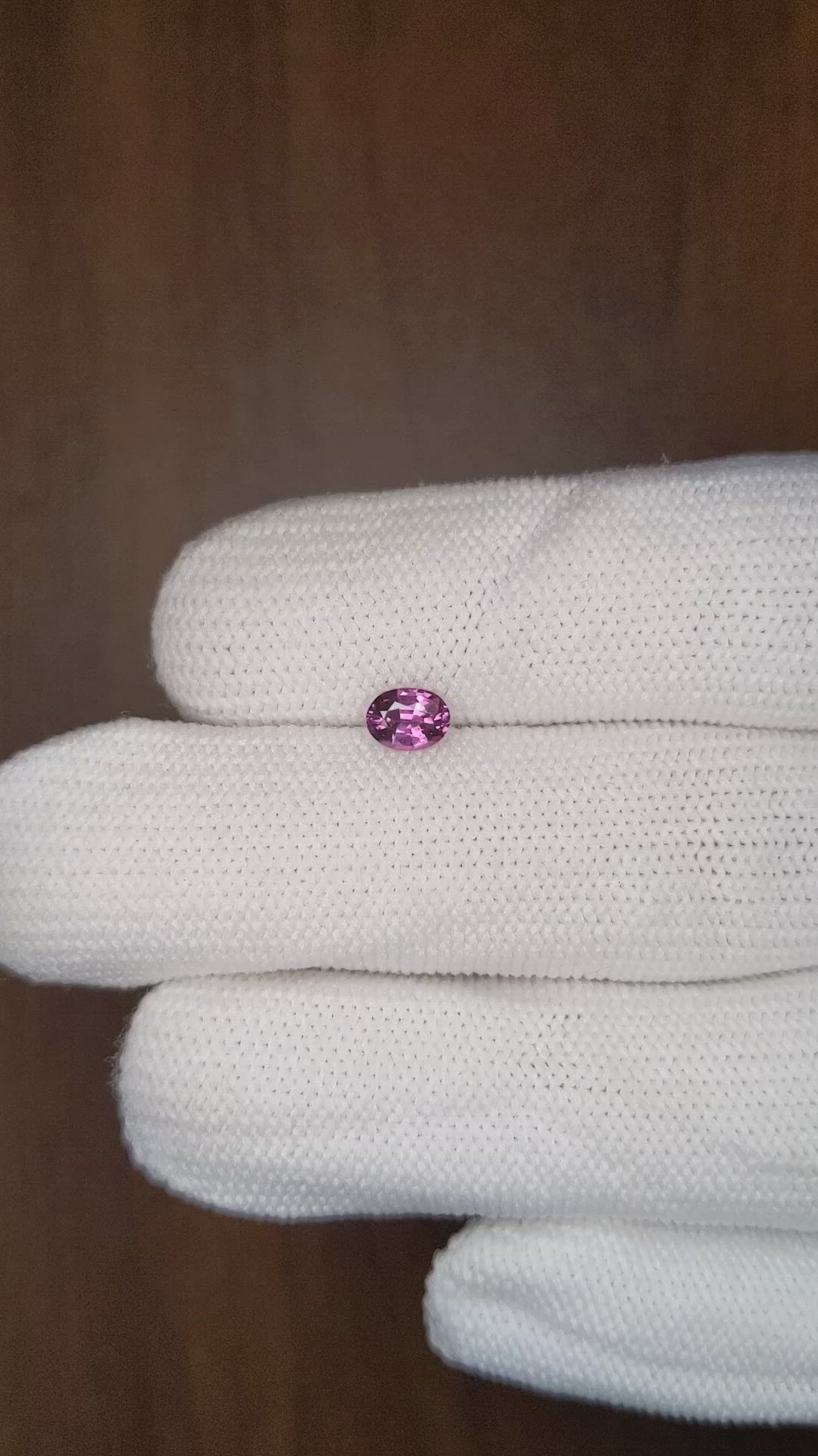 0.42 Ct. Pink Sapphire from Ceylon (Sri Lanka) Size Video