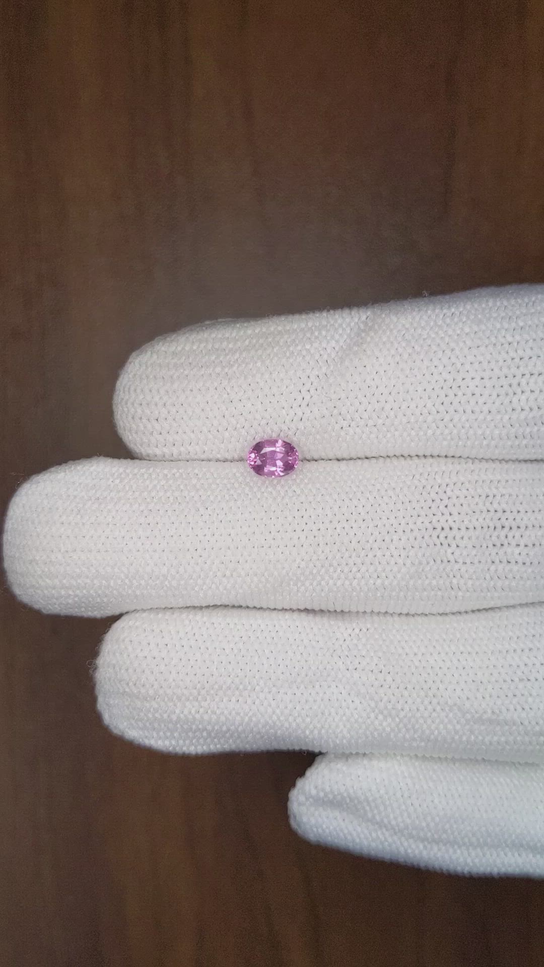 0.53 Ct. Pink Sapphire from Ceylon (Sri Lanka) Size Video