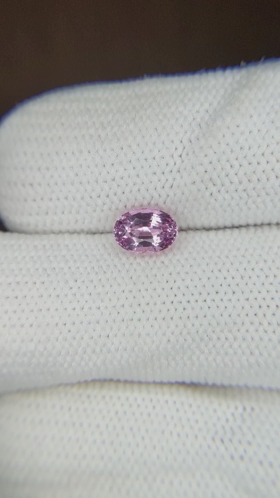 0.82 Ct. Pink Sapphire from Ceylon (Sri Lanka) Size Video