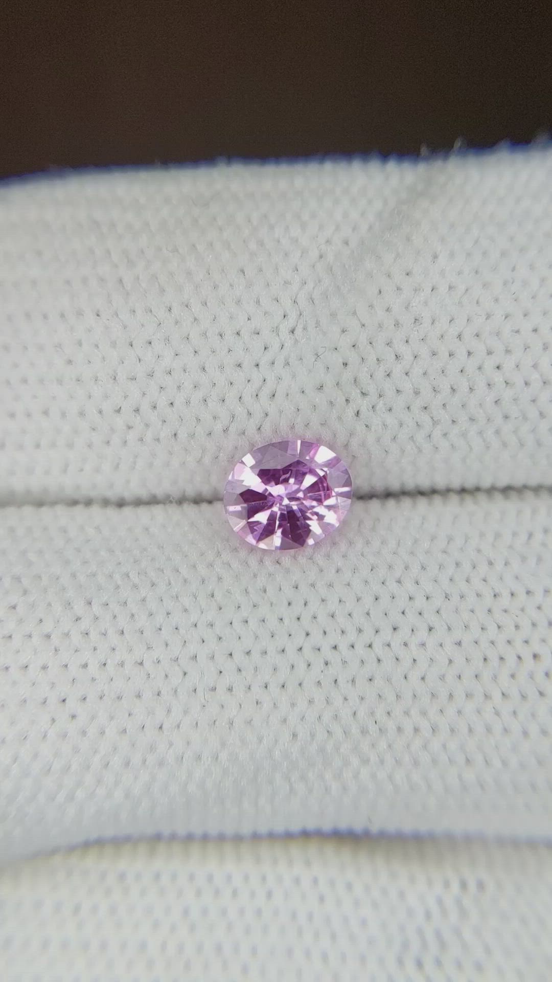 0.72 Ct. Pink Sapphire from Ceylon (Sri Lanka) Size Video
