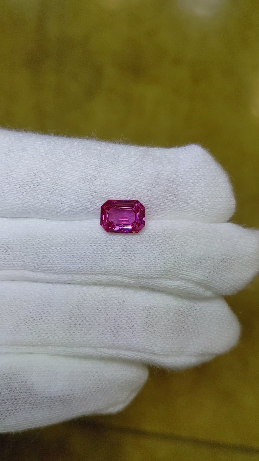 2.18 Ct. Pink Sapphire from Ceylon (Sri Lanka) Size Video
