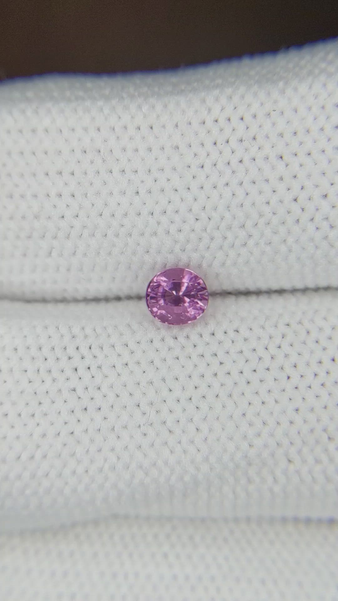 0.41 Ct. Pink Sapphire from Ceylon (Sri Lanka) Size Video