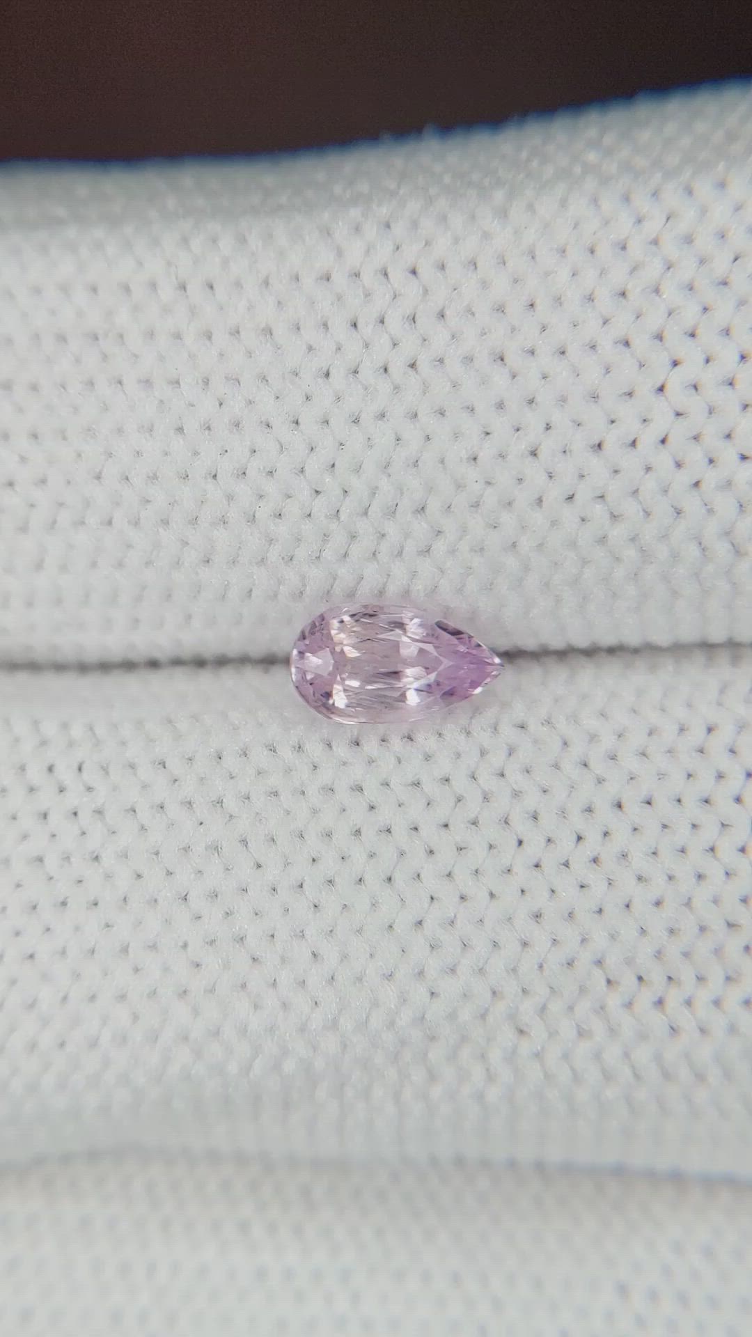 0.63 Ct. Pink Sapphire from Ceylon (Sri Lanka) Size Video