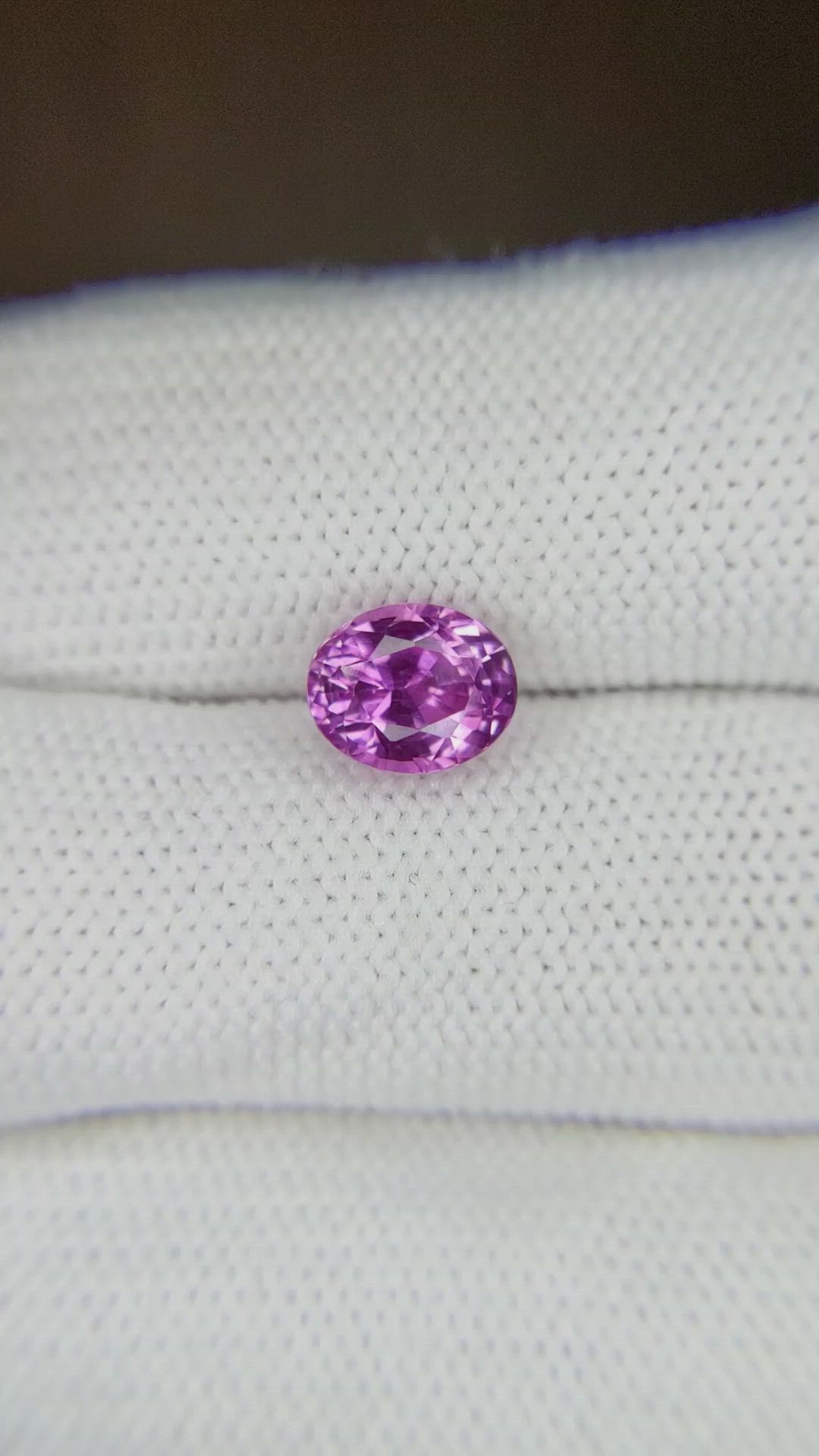 2.12 Ct. Pink Sapphire from Ceylon (Sri Lanka) Size Video