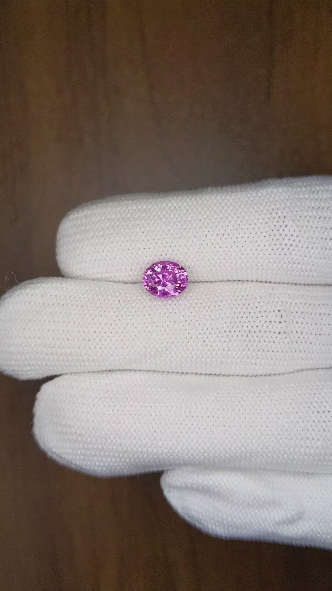 2.12 Ct. Pink Sapphire from Ceylon (Sri Lanka) Size Video