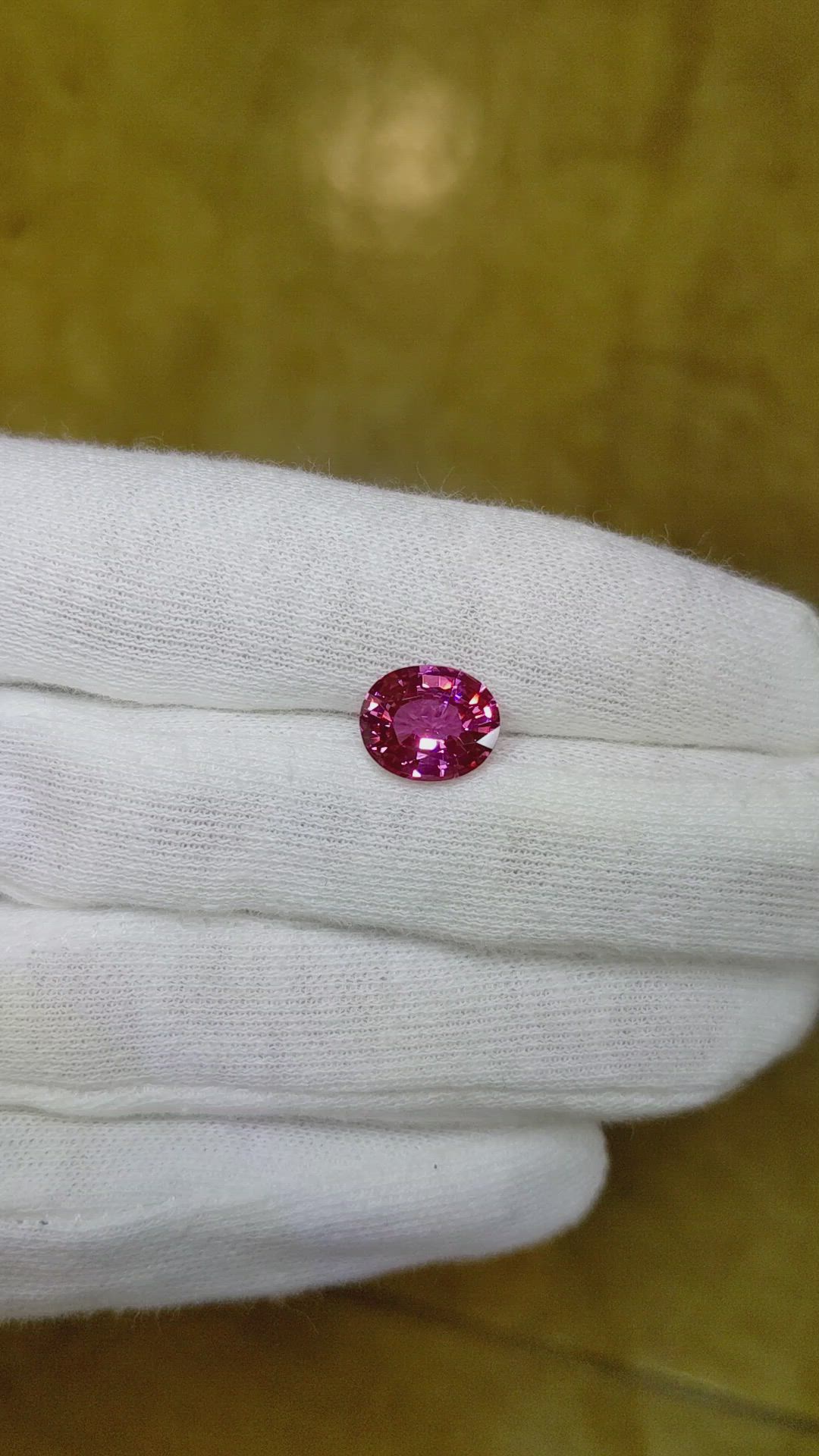 3.26 Ct. Pink Sapphire from Ceylon (Sri Lanka) Size Video
