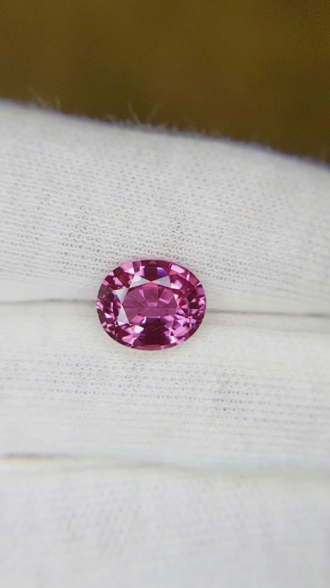 3.26 Ct. Pink Sapphire from Ceylon (Sri Lanka) Size Video