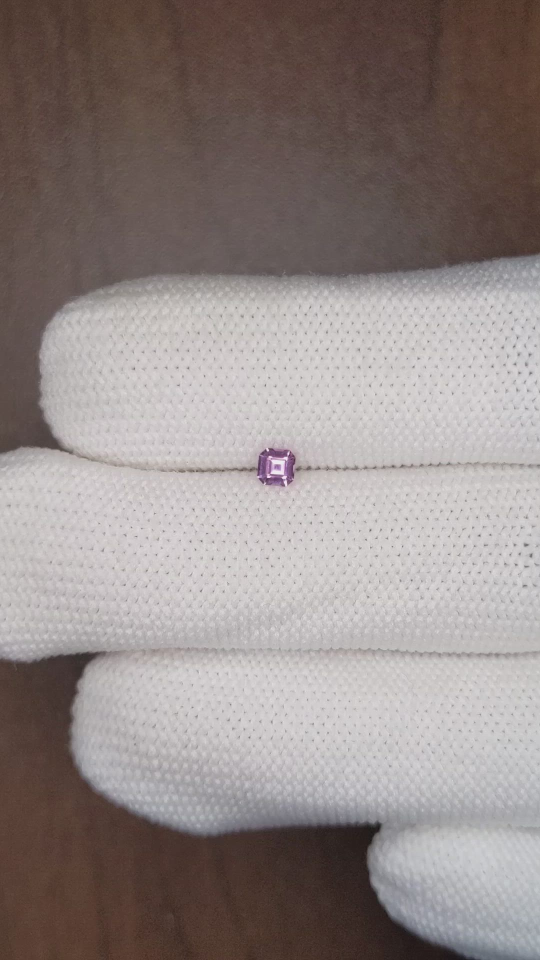 0.17 Ct. Pink Sapphire from Ceylon (Sri Lanka) Size Video