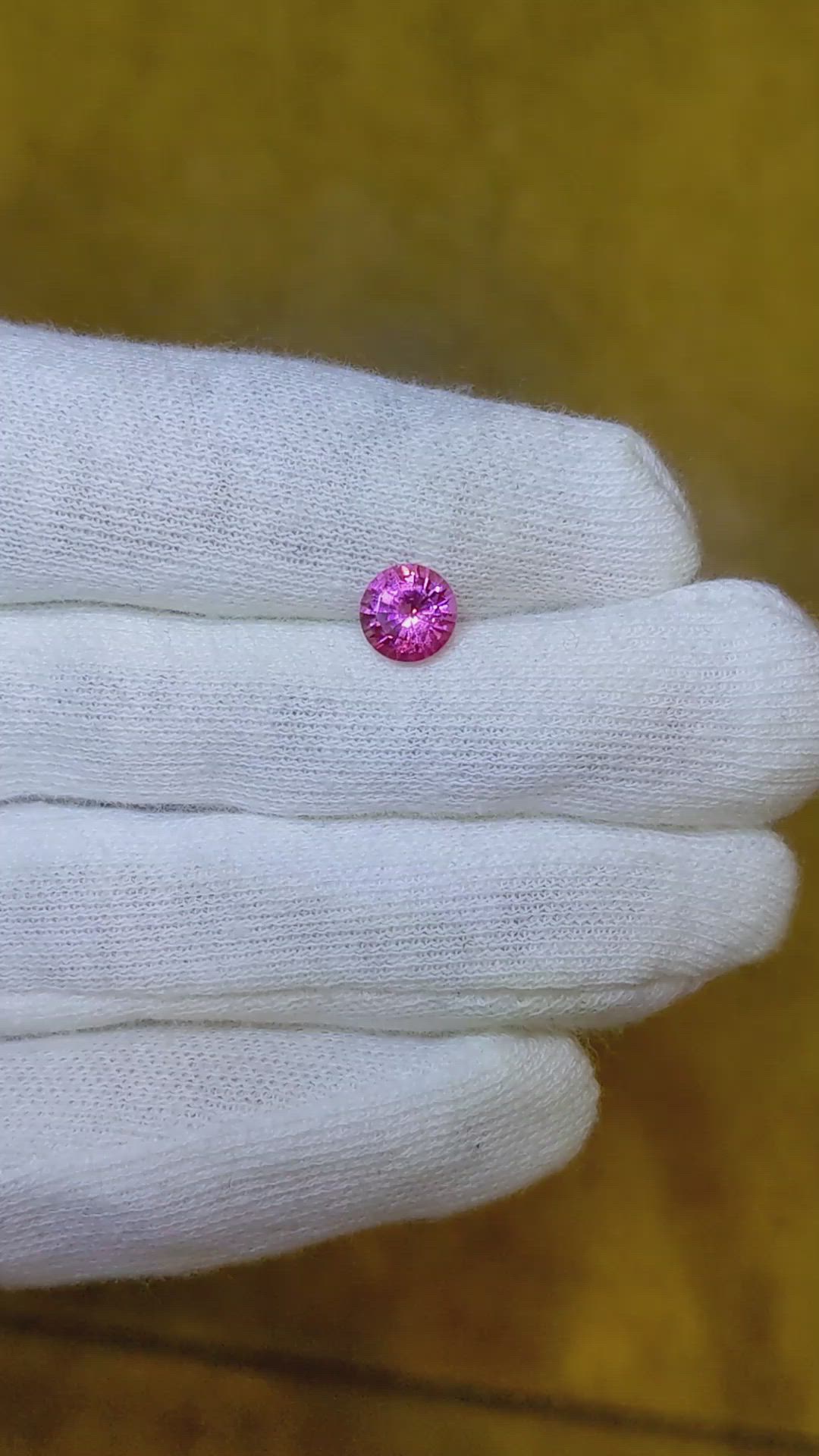 1.05 Ct. Pink Sapphire from Ceylon (Sri Lanka) Size Video