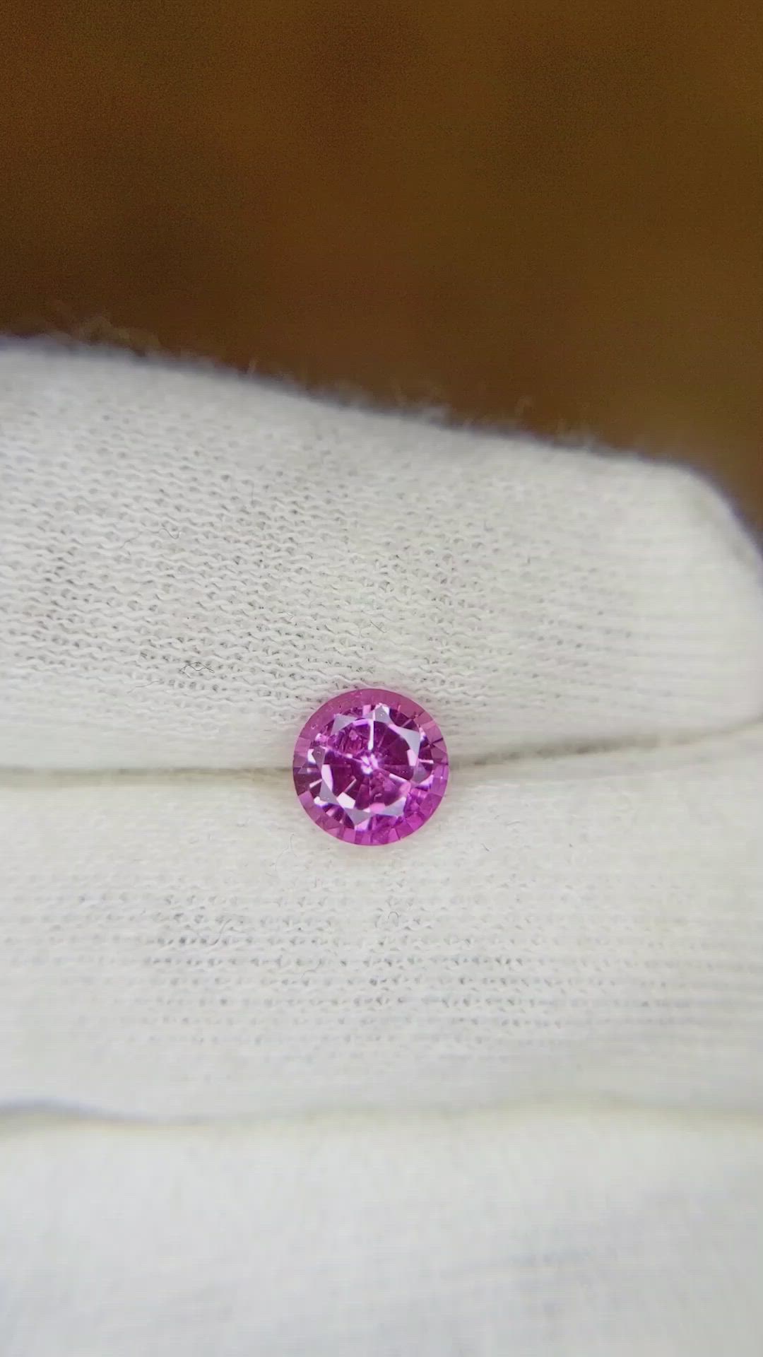 1.05 Ct. Pink Sapphire from Ceylon (Sri Lanka) Size Video