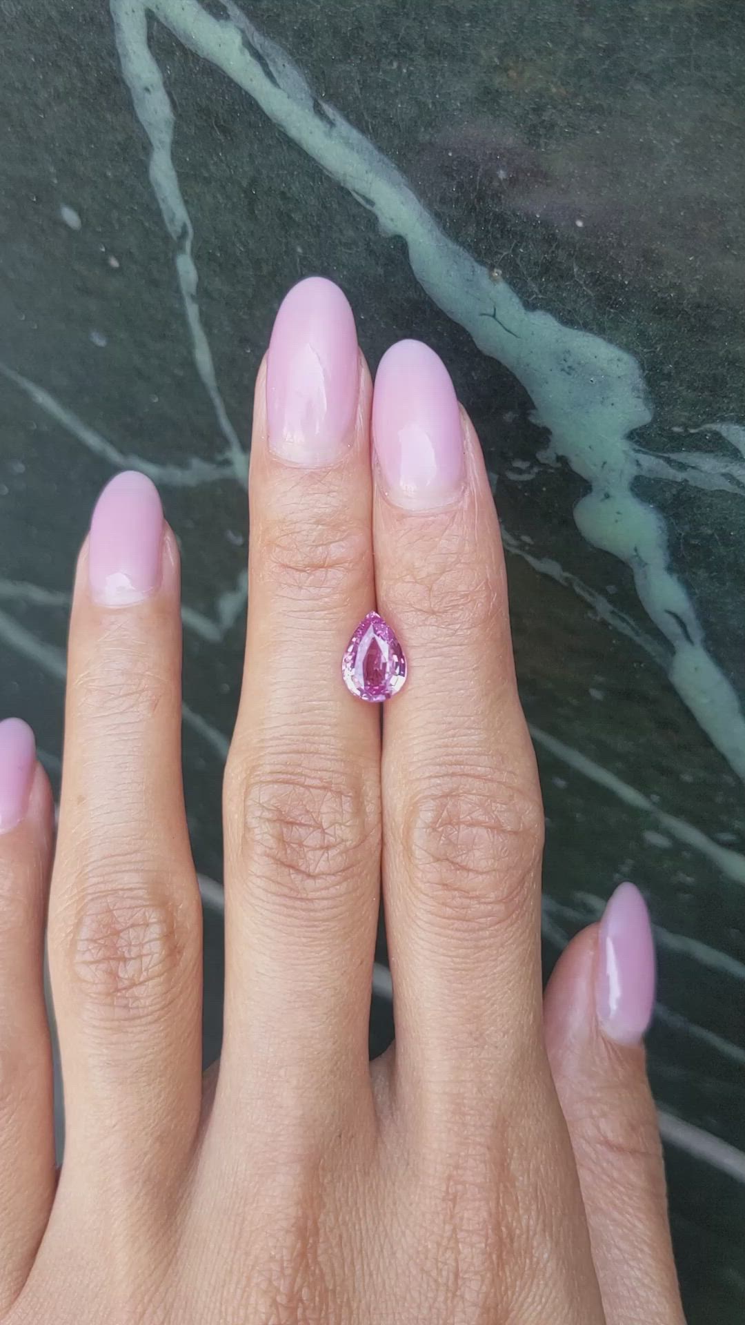 2.04 Ct. Pink Sapphire from Ceylon (Sri Lanka) Size Video