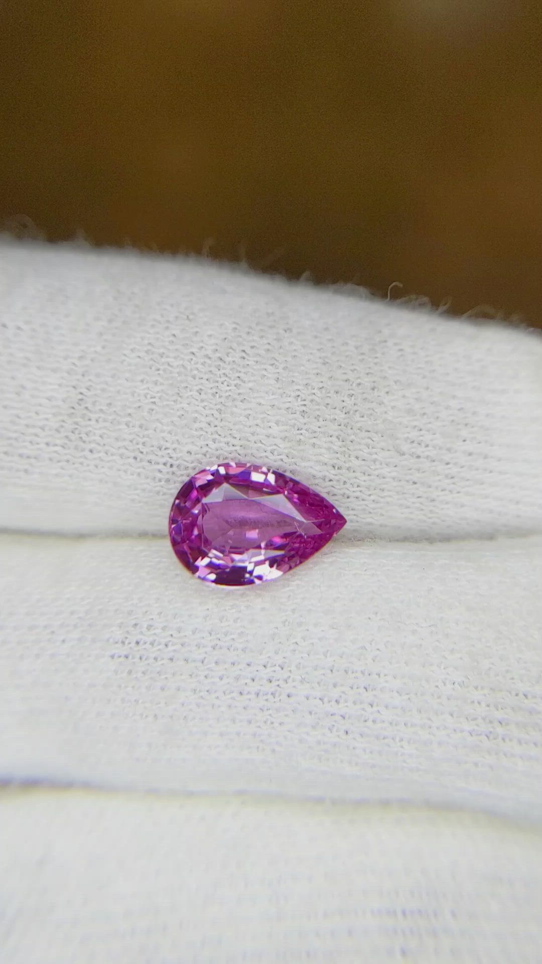 2.04 Ct. Pink Sapphire from Ceylon (Sri Lanka) Size Video