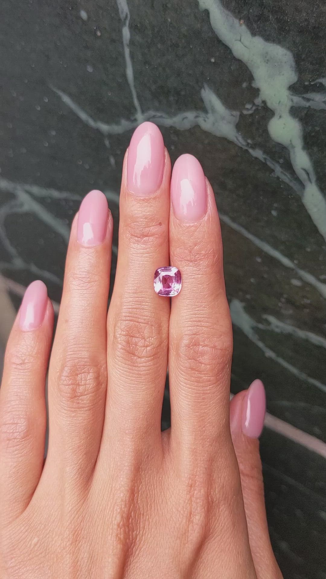 2.08 Ct. Pink Sapphire from Ceylon (Sri Lanka) Size Video