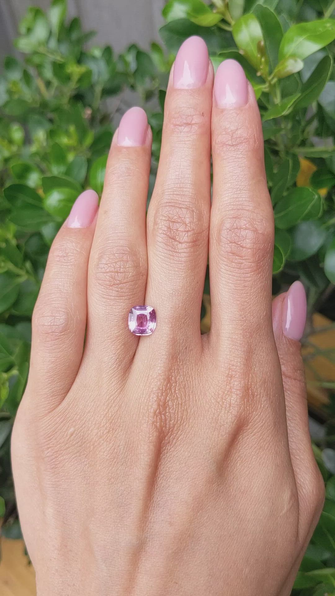 2.08 Ct. Pink Sapphire from Ceylon (Sri Lanka) Size Video