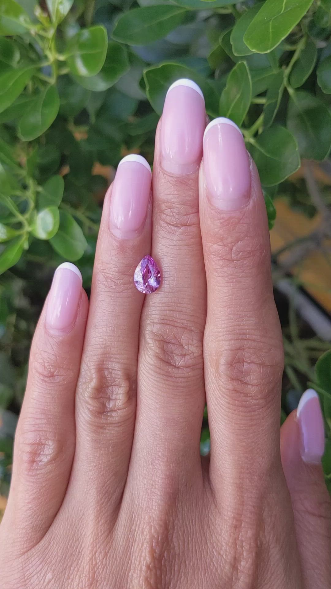 1.57 Ct. Pink Sapphire from Ceylon (Sri Lanka) Size Video