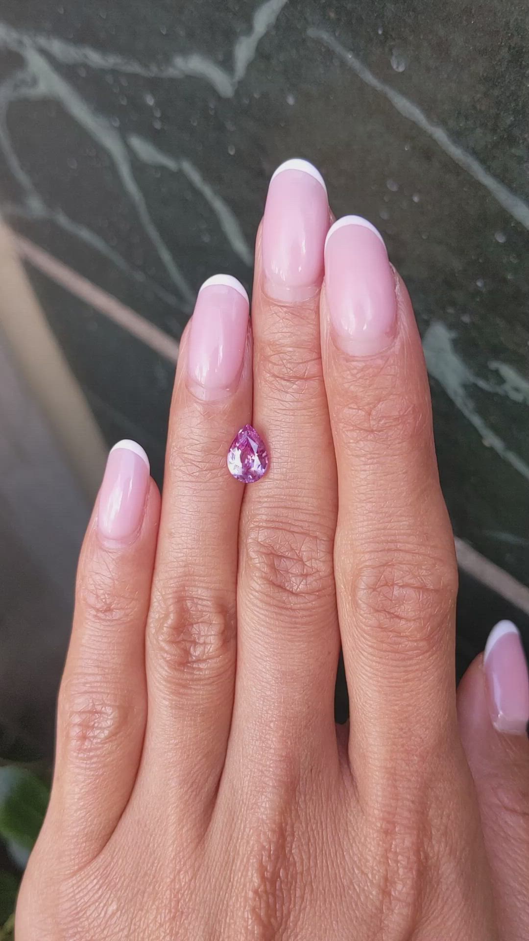 1.57 Ct. Pink Sapphire from Ceylon (Sri Lanka) Size Video