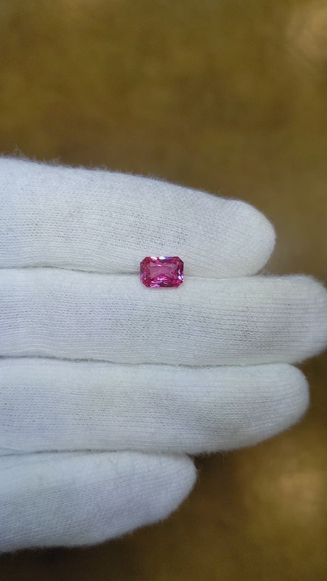 1.26 Ct. Pink Sapphire from Ceylon (Sri Lanka) Size Video