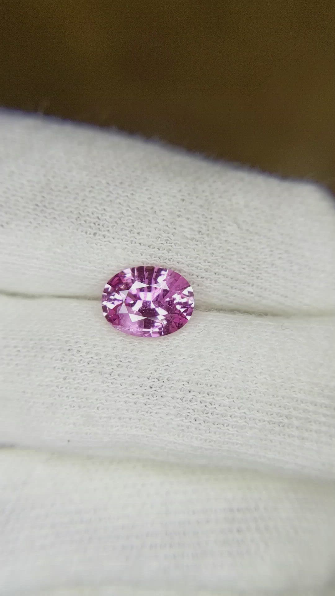 1.50 Ct. Pink Sapphire from Ceylon (Sri Lanka) Size Video