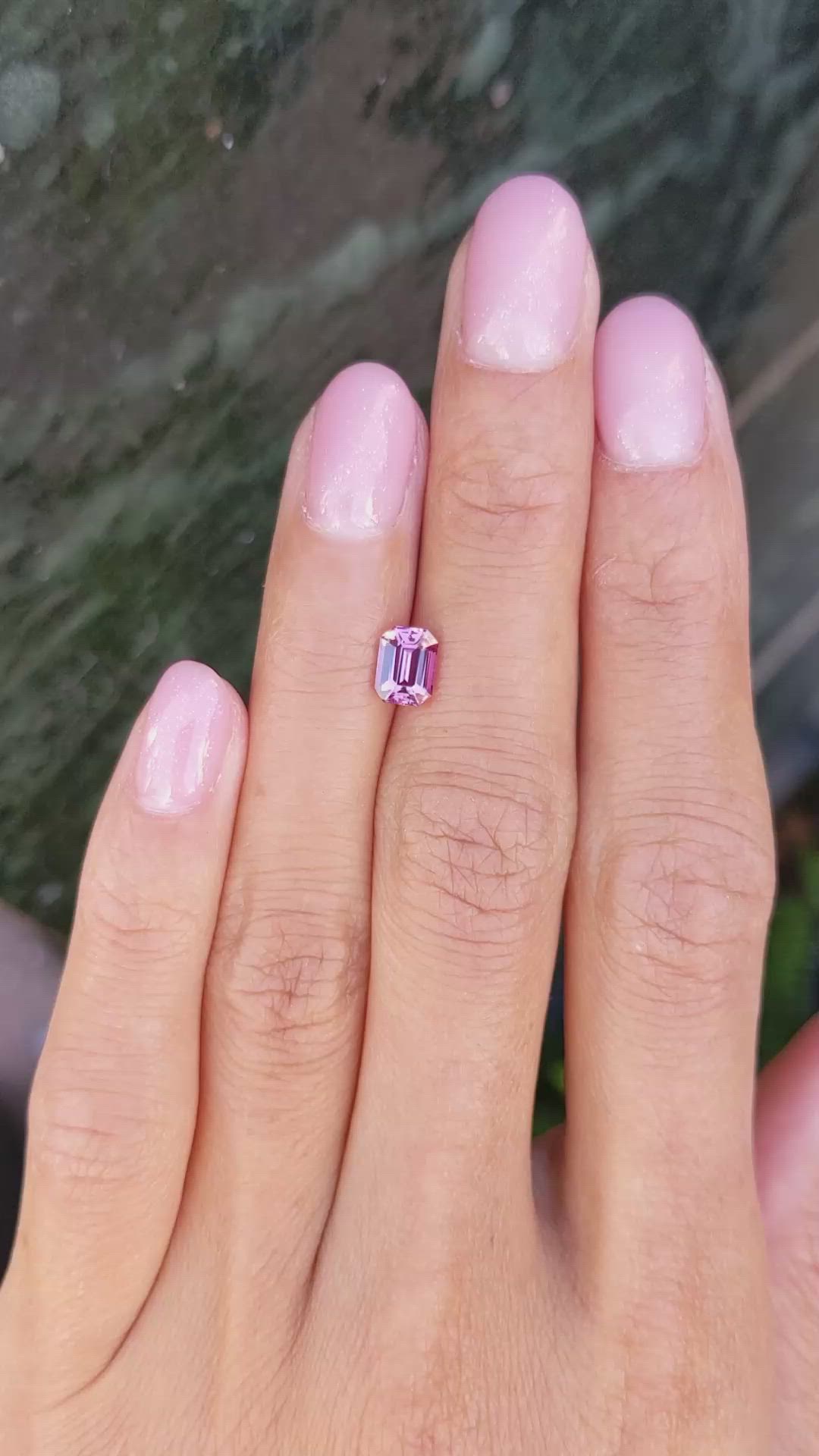 1.11 Ct. Purplish Pink Sapphire from Ceylon (Sri Lanka) Size Video