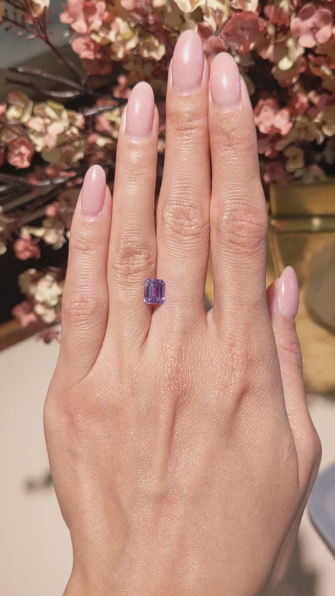 1.88 Ct. Purplish Pink Sapphire from Ceylon (Sri Lanka) Size Video