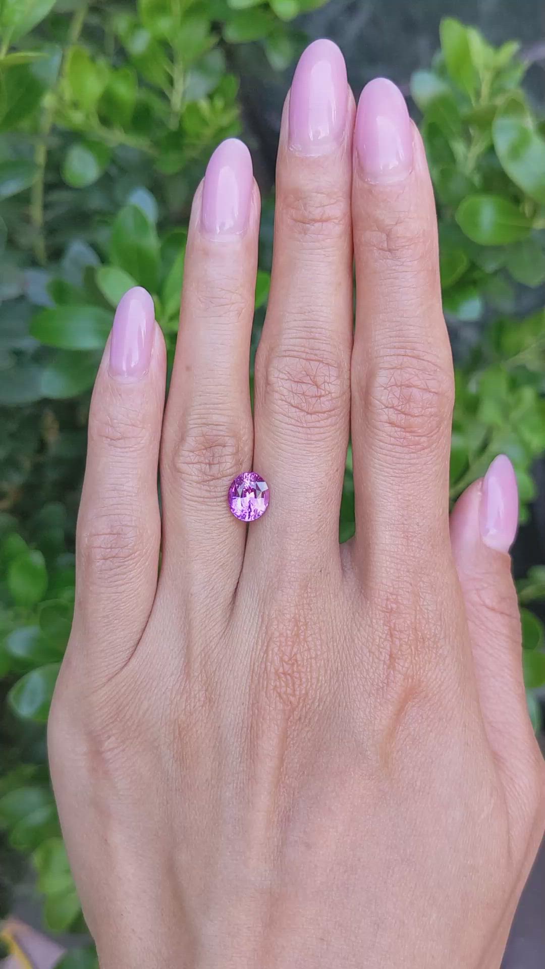 2.37 Ct. Pink Sapphire from Madagascar Size Video