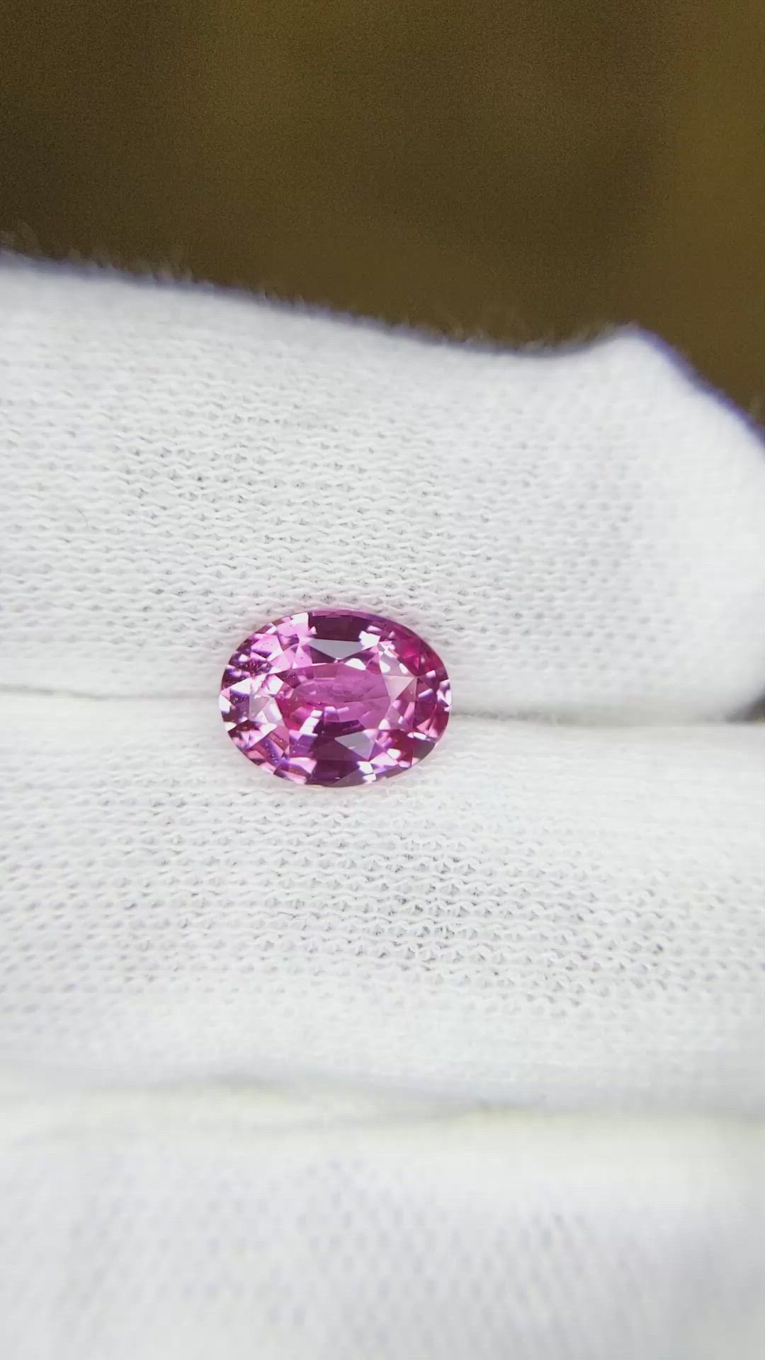 2.13 Ct. Purplish Pink Sapphire from Madagascar Size Video