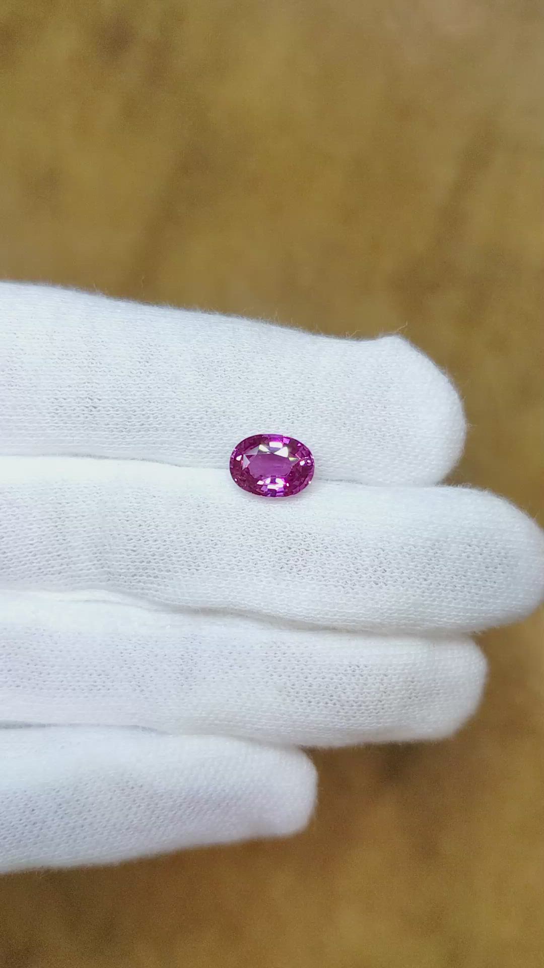2.08 Ct. Pink Sapphire from Ceylon (Sri Lanka) Size Video