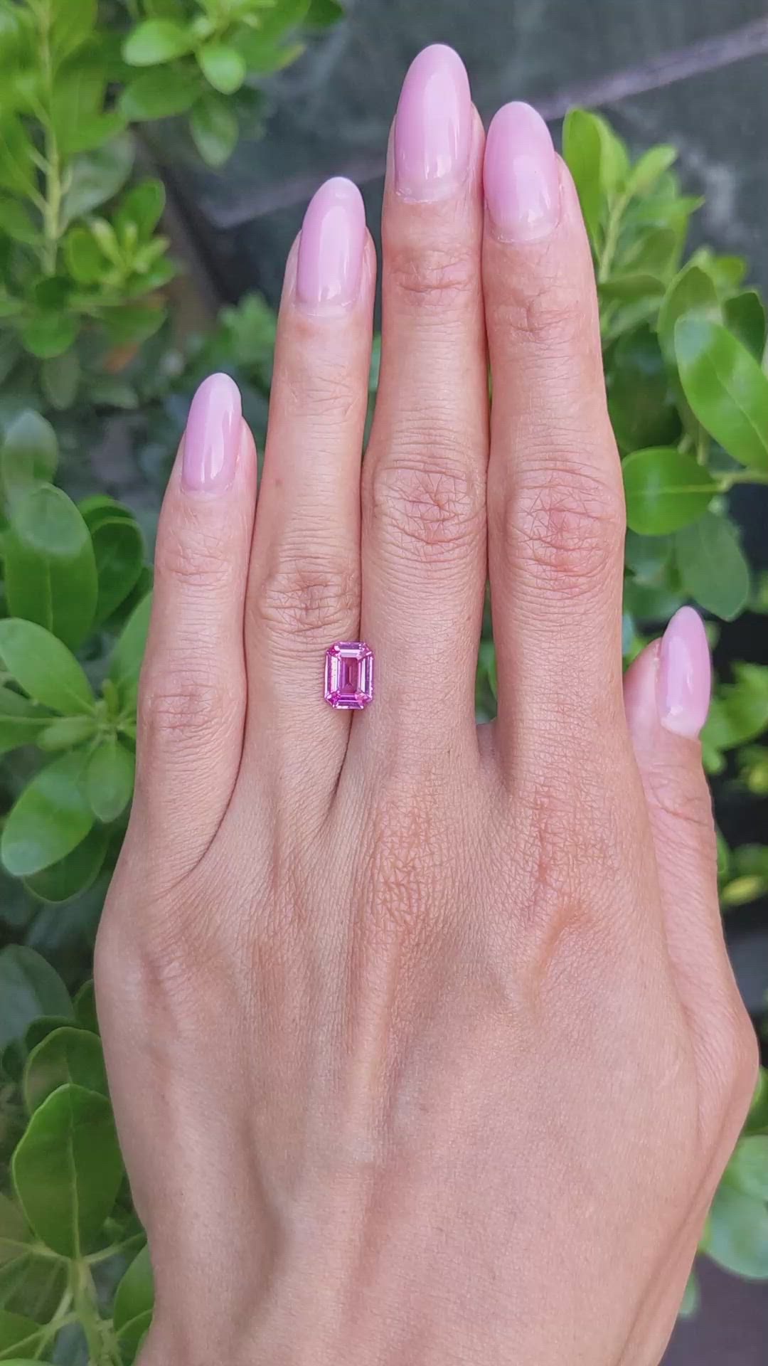 2.03 Ct. Pink Sapphire from Madagascar Size Video