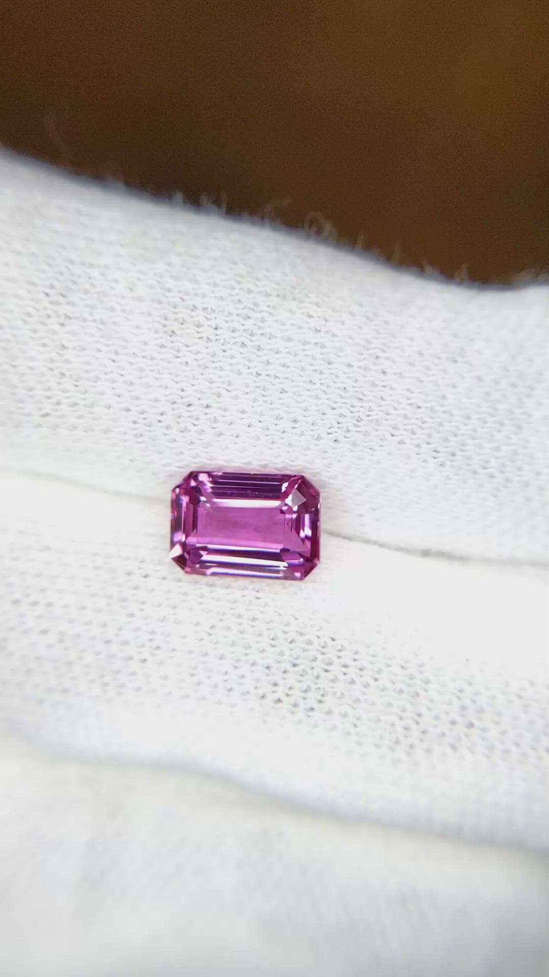 2.06 Ct. Pink Sapphire from Ceylon (Sri Lanka) Size Video
