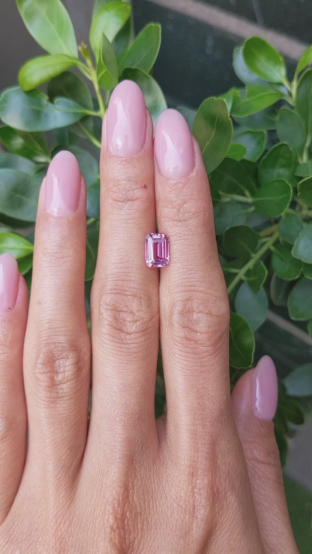 2.06 Ct. Pink Sapphire from Ceylon (Sri Lanka) Size Video