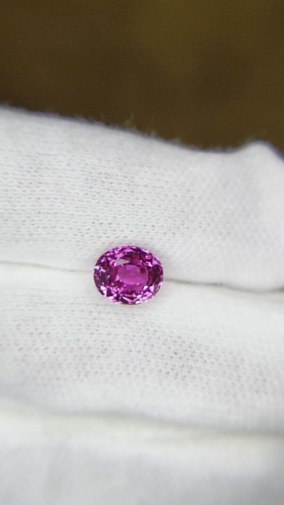 2.15 Ct. Pink Sapphire from Madagascar Size Video
