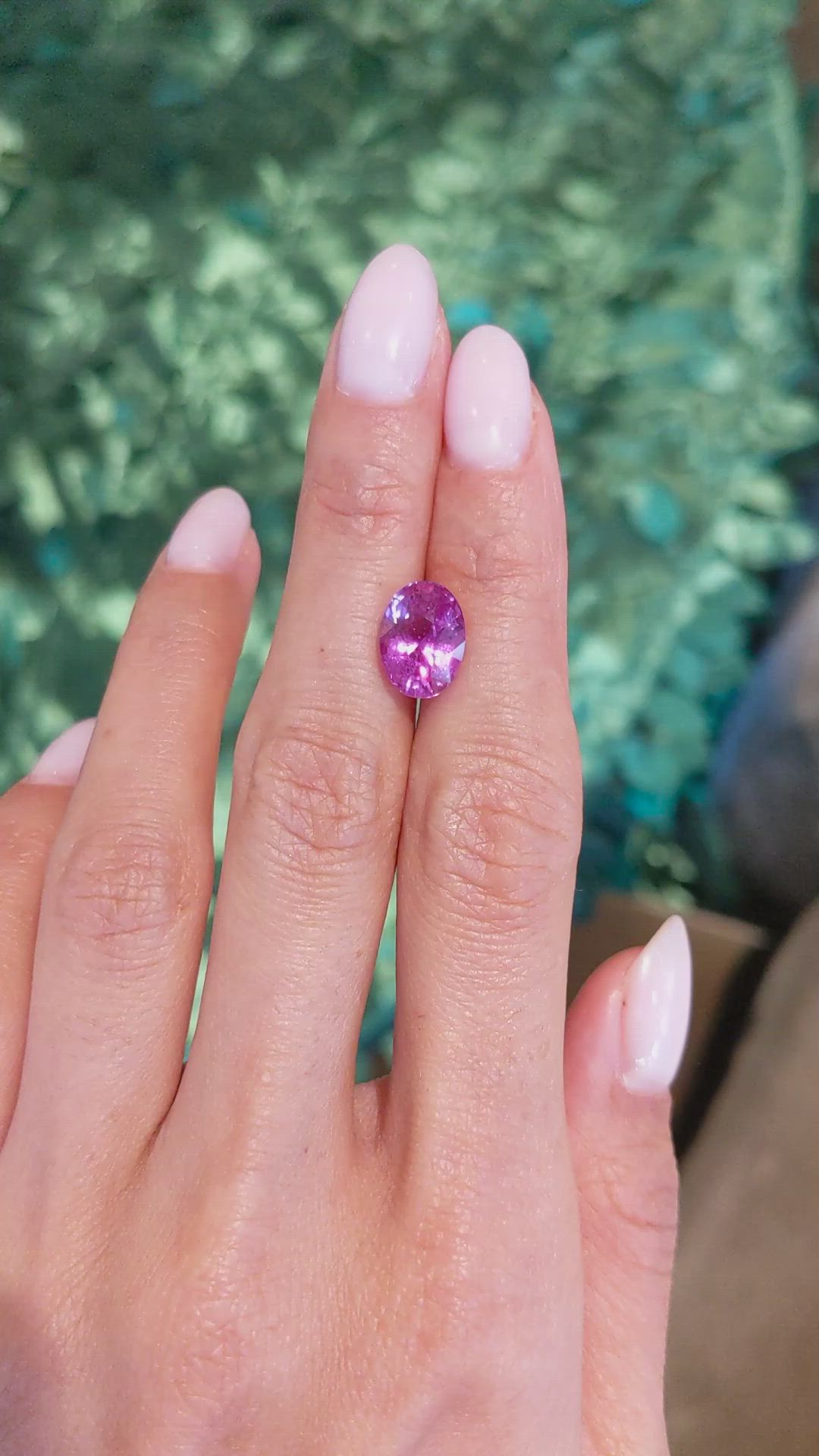 4.52 Ct. Pink Sapphire from Madagascar Size Video