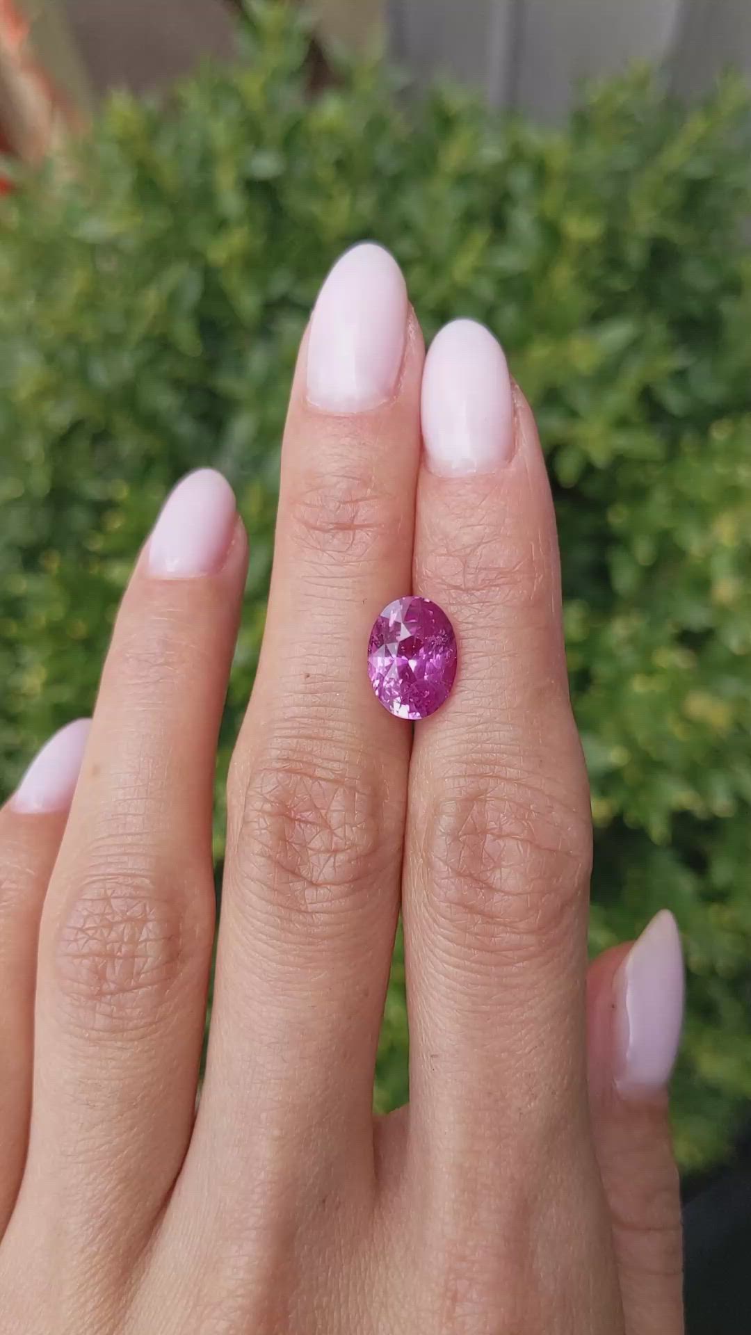 4.52 Ct. Pink Sapphire from Madagascar Size Video
