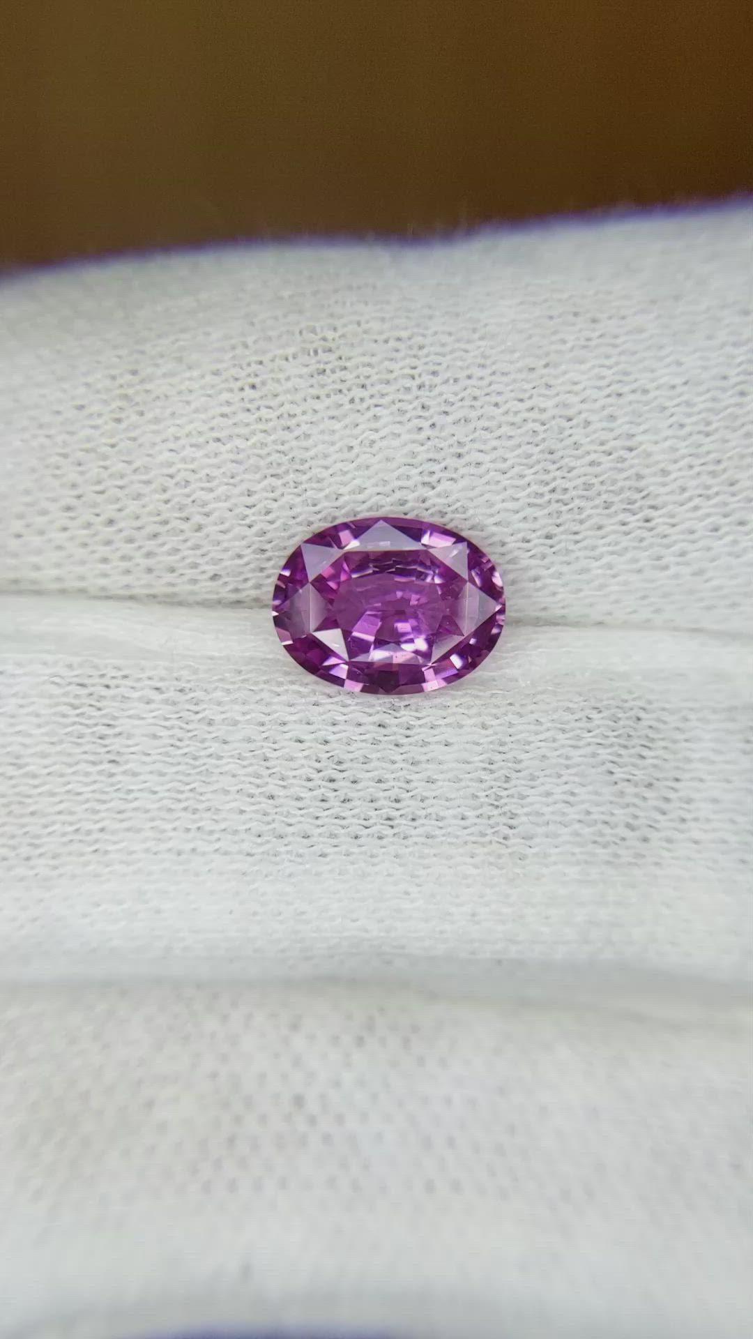 2.08 Ct. Pink Sapphire from Ceylon (Sri Lanka) Size Video
