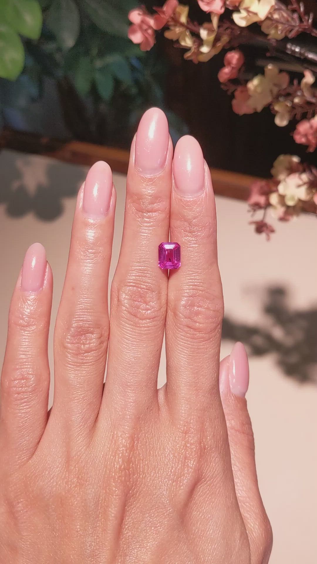 2.02 Ct. Pink Sapphire from Mozambique Size Video