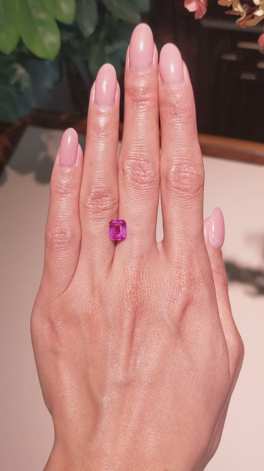 2.02 Ct. Pink Sapphire from Mozambique Size Video