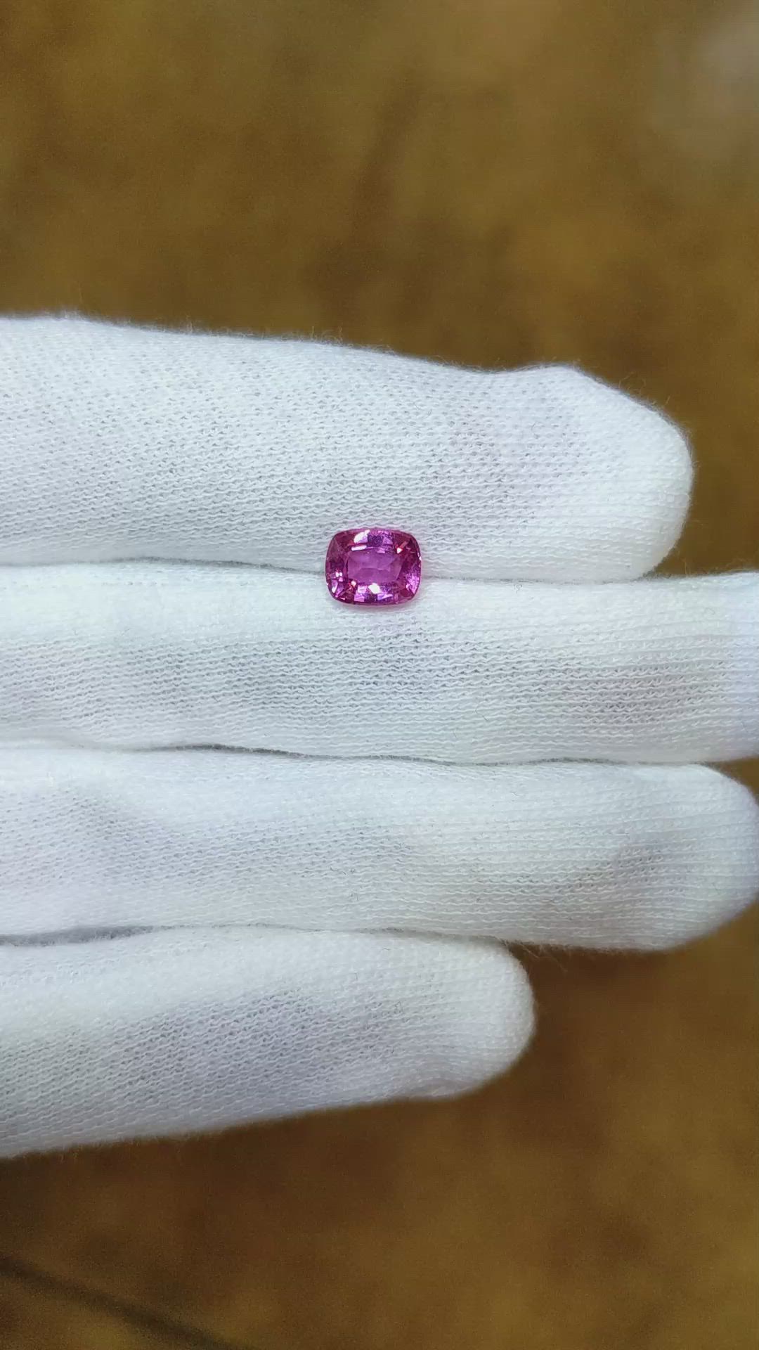 1.44 Ct. Pink Sapphire from Ceylon (Sri Lanka) Size Video