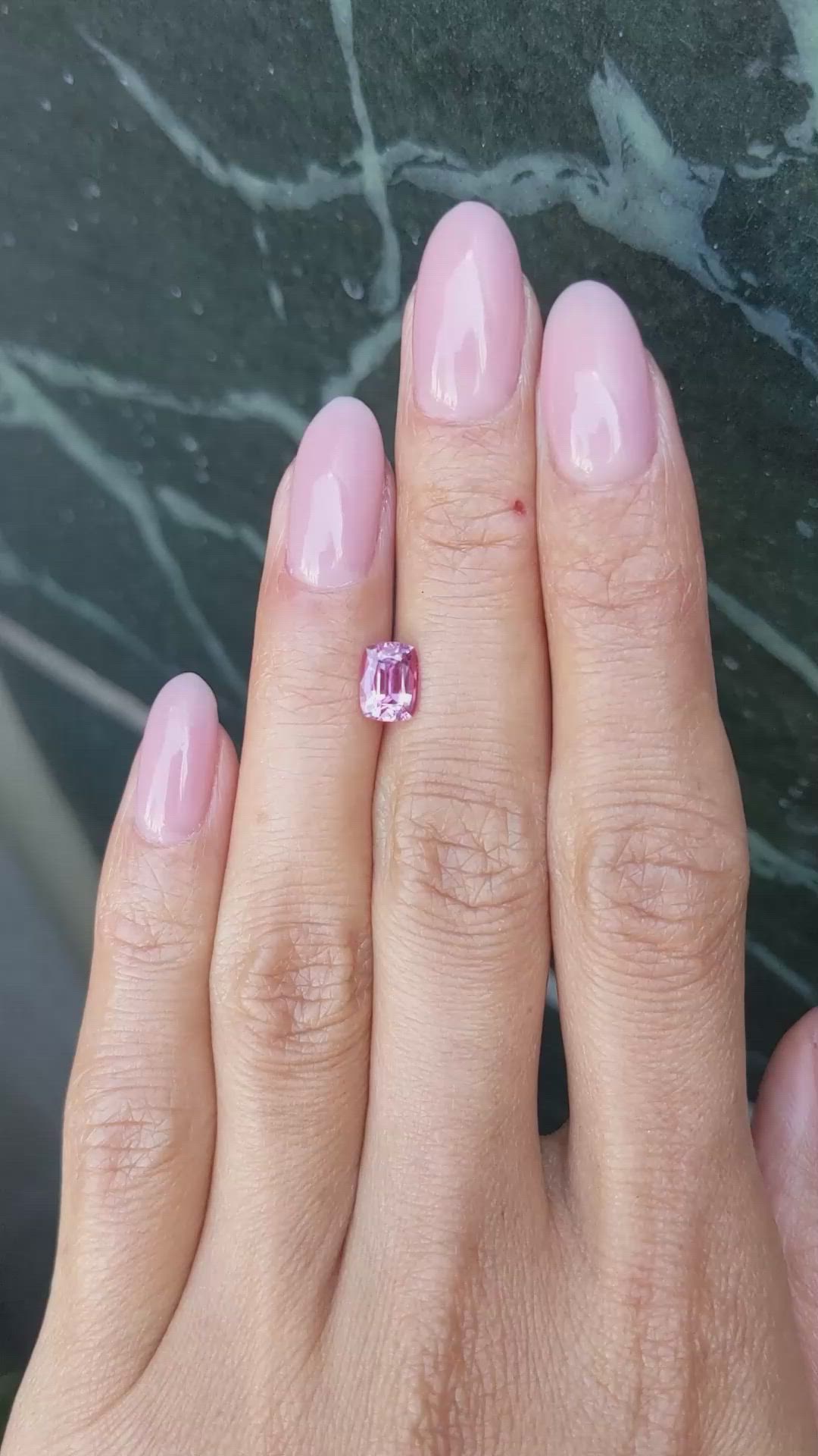 1.15 Ct. Pink Sapphire from Ceylon (Sri Lanka) Size Video