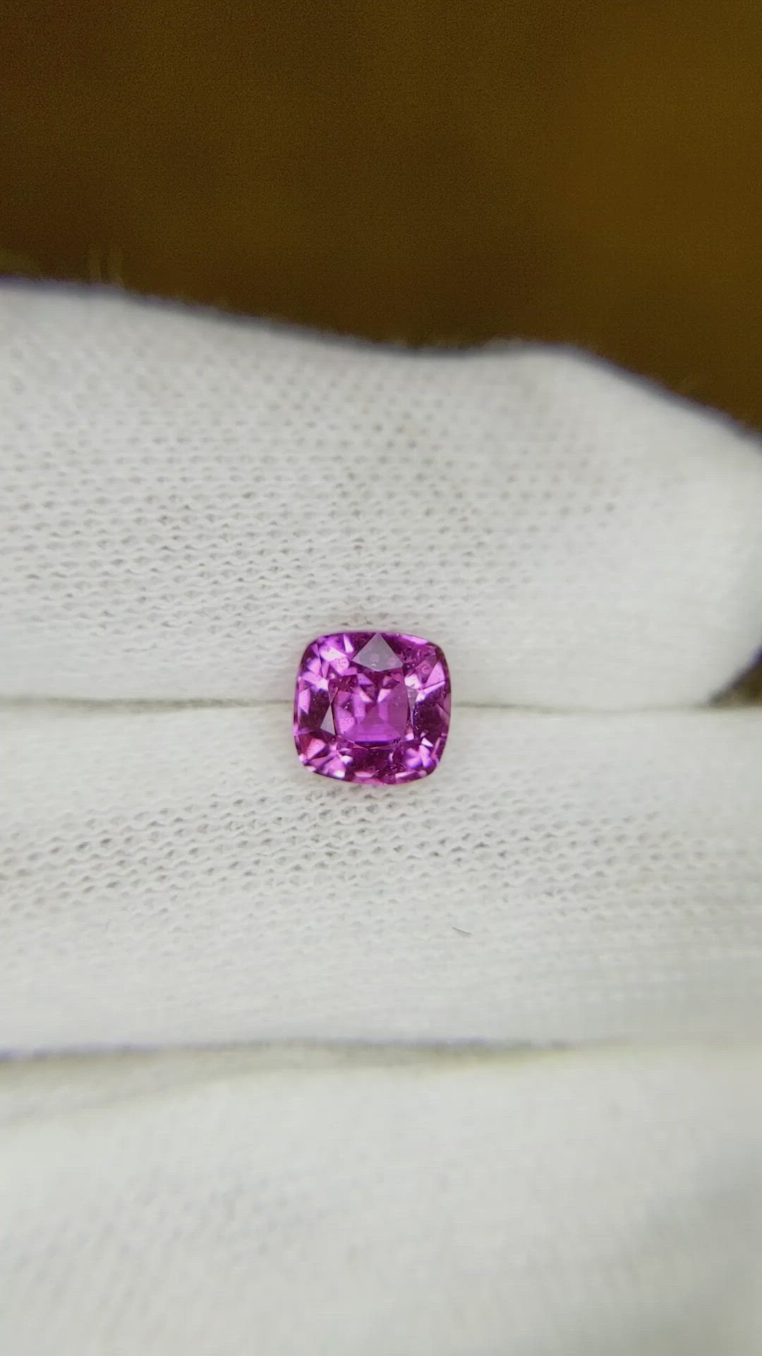 1.39 Ct. Pink Sapphire from Ceylon (Sri Lanka) Size Video