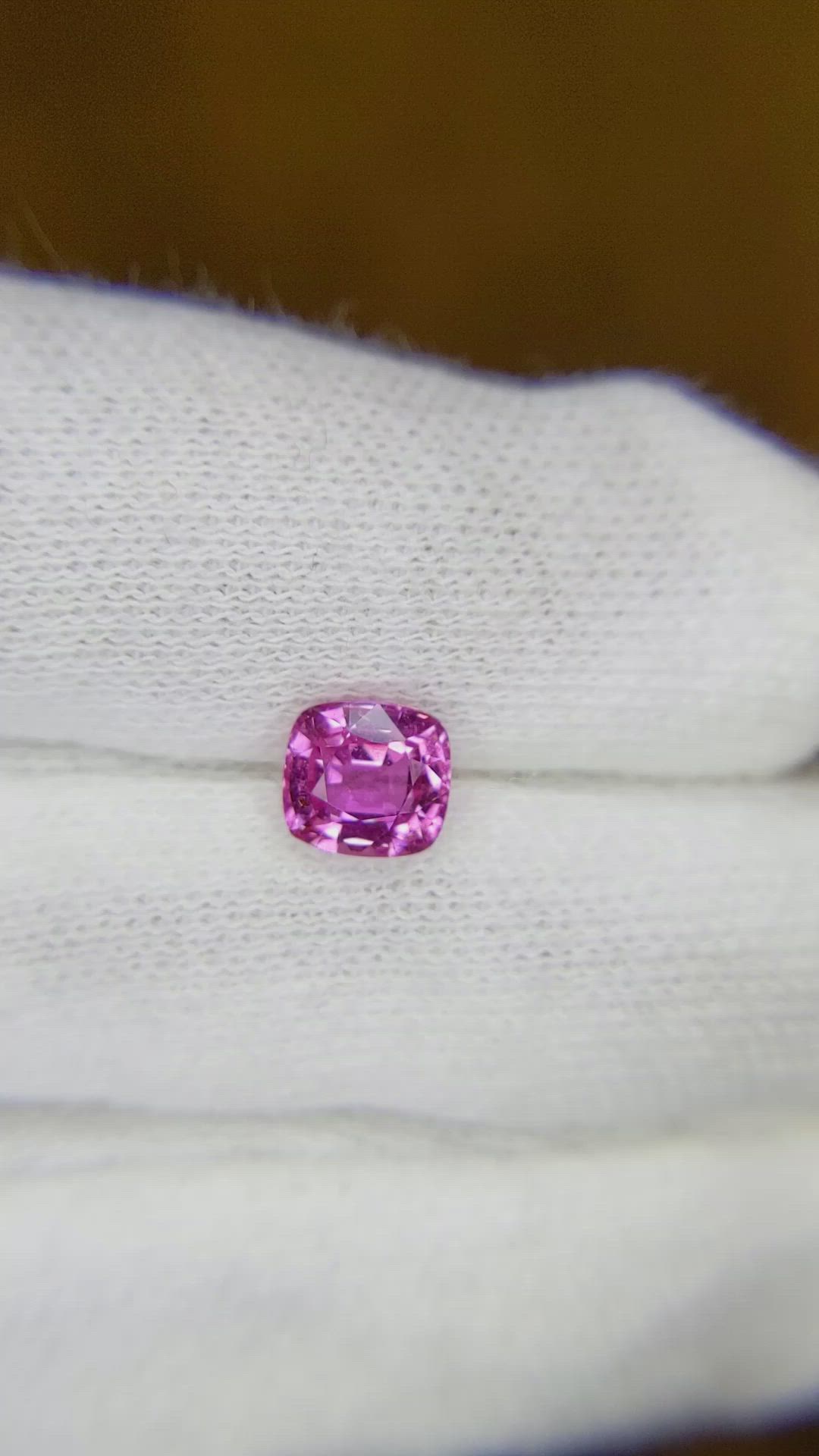 1.26 Ct. Pink Sapphire from Ceylon (Sri Lanka) Size Video