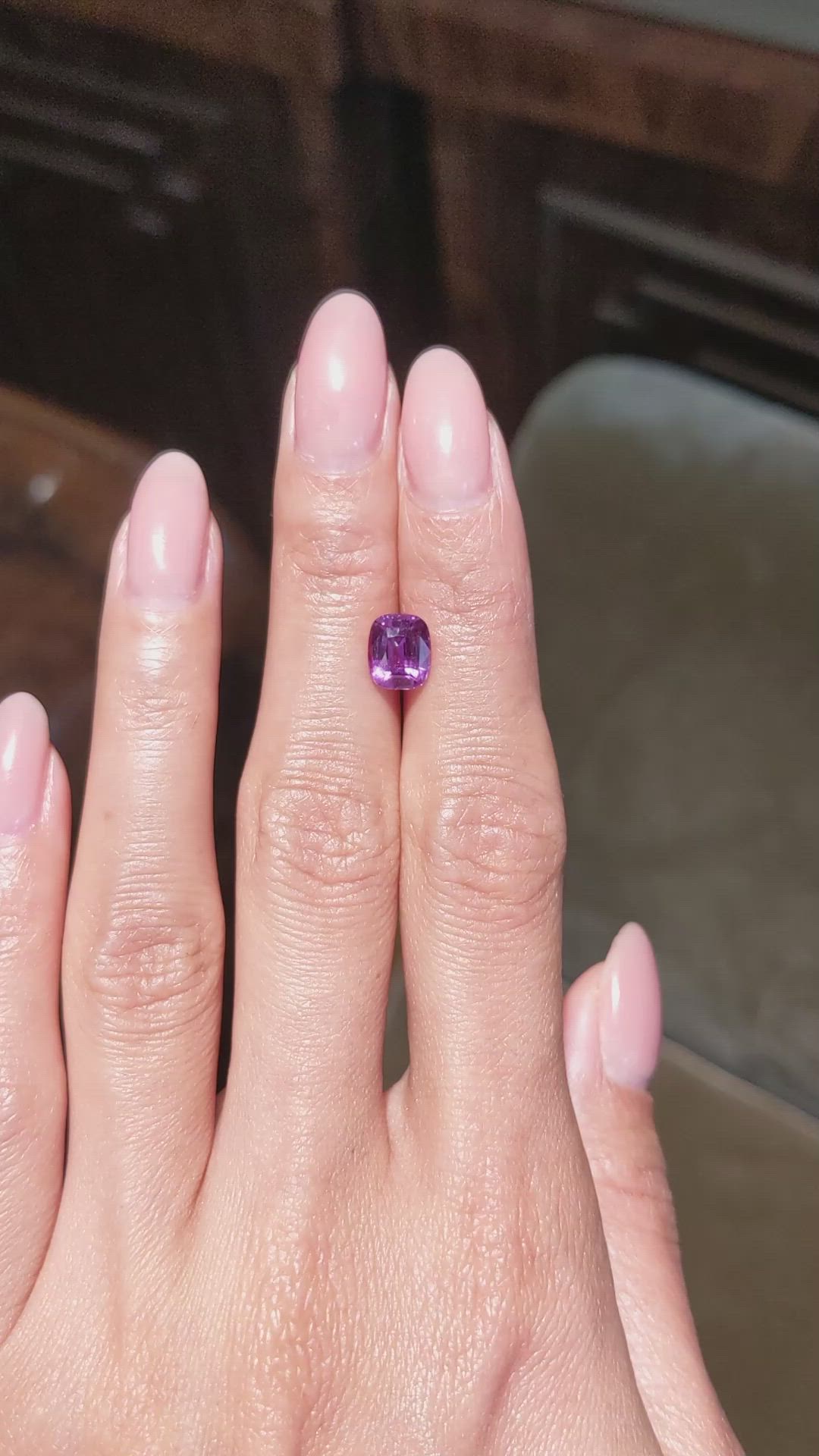 2.13 Ct. Pink Sapphire from Madagascar Size Video