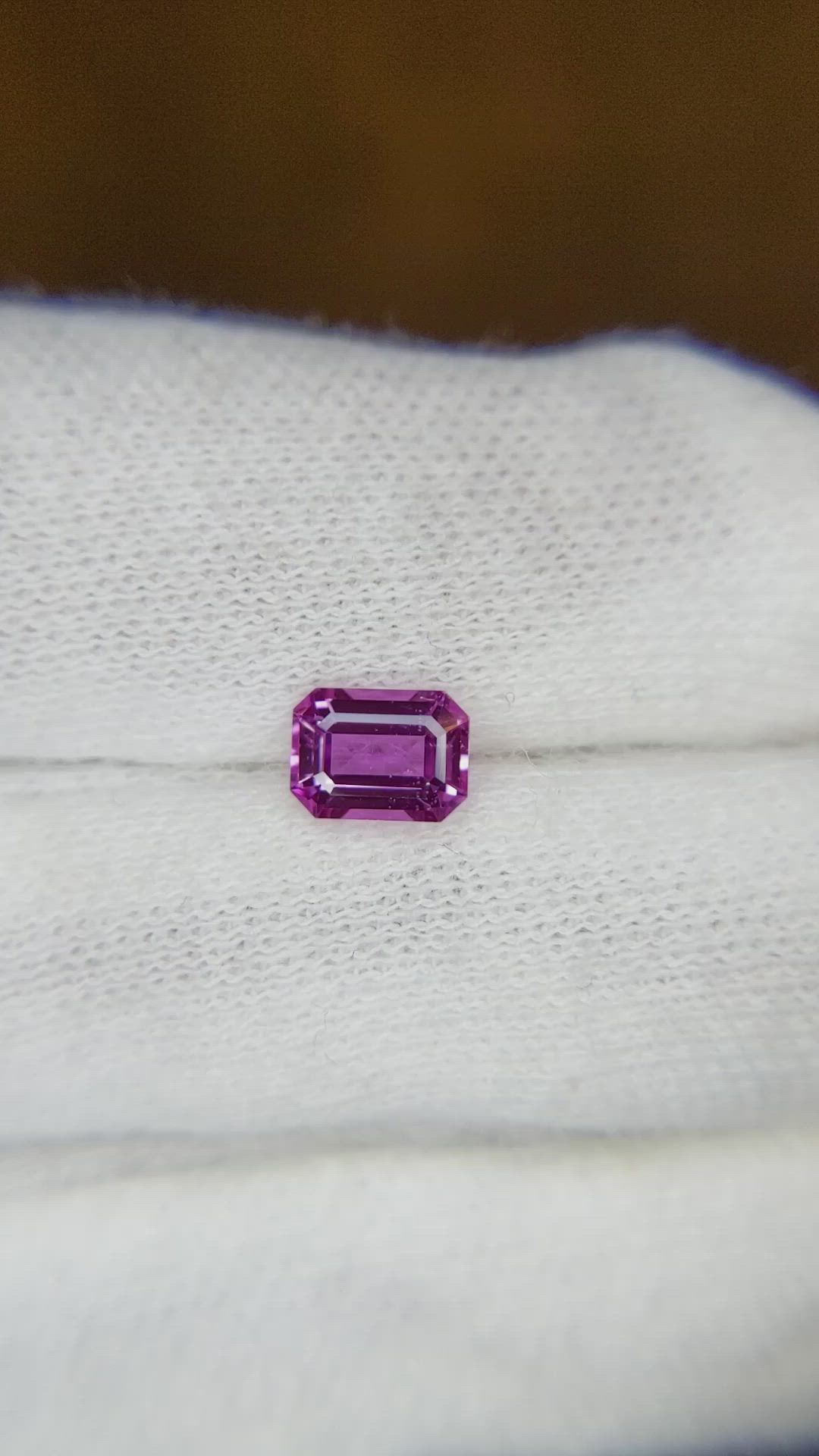 0.97 Ct. Pink Sapphire from Ceylon (Sri Lanka) Size Video