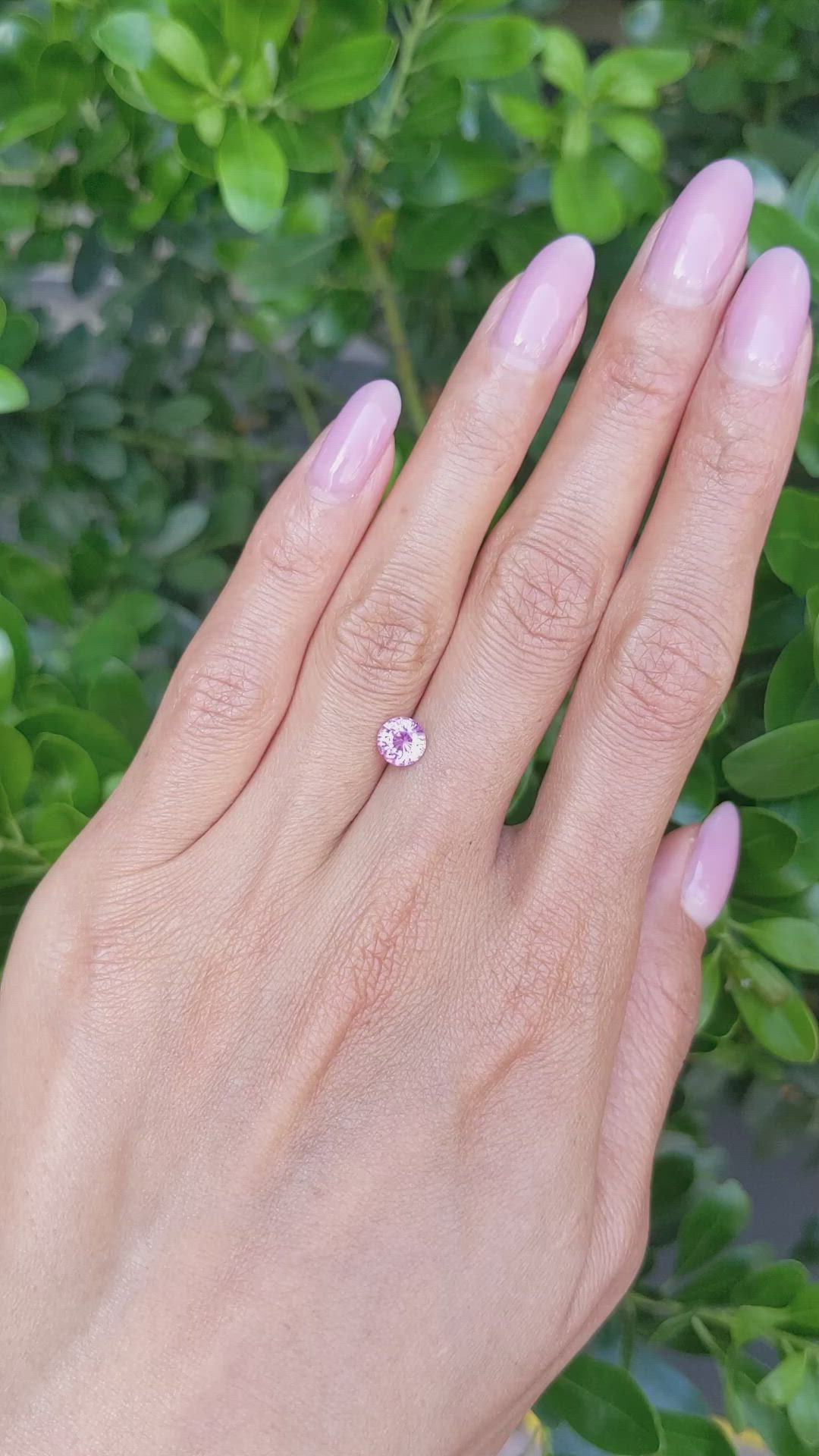 1.06 Ct. Pink Sapphire from Ceylon (Sri Lanka) Size Video