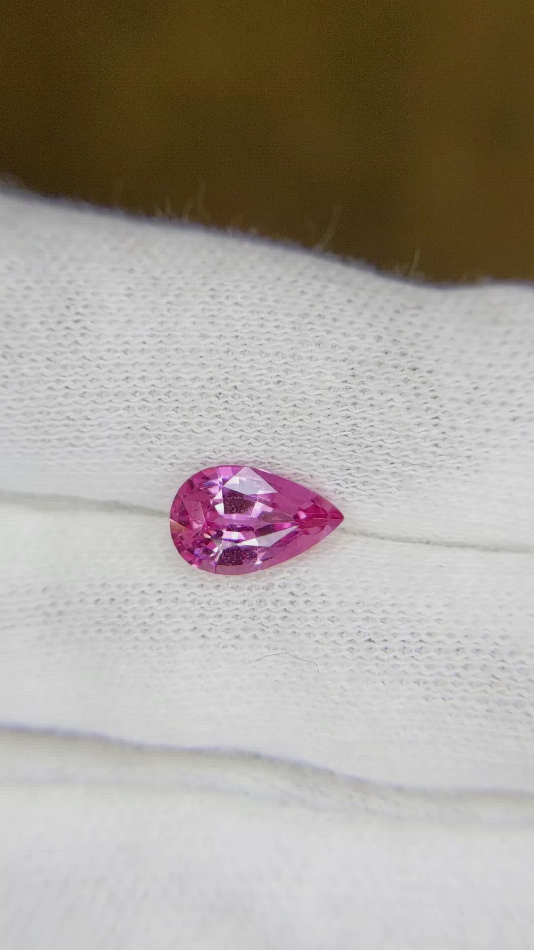 1.66 Ct. Pink Sapphire from Ceylon (Sri Lanka) Size Video