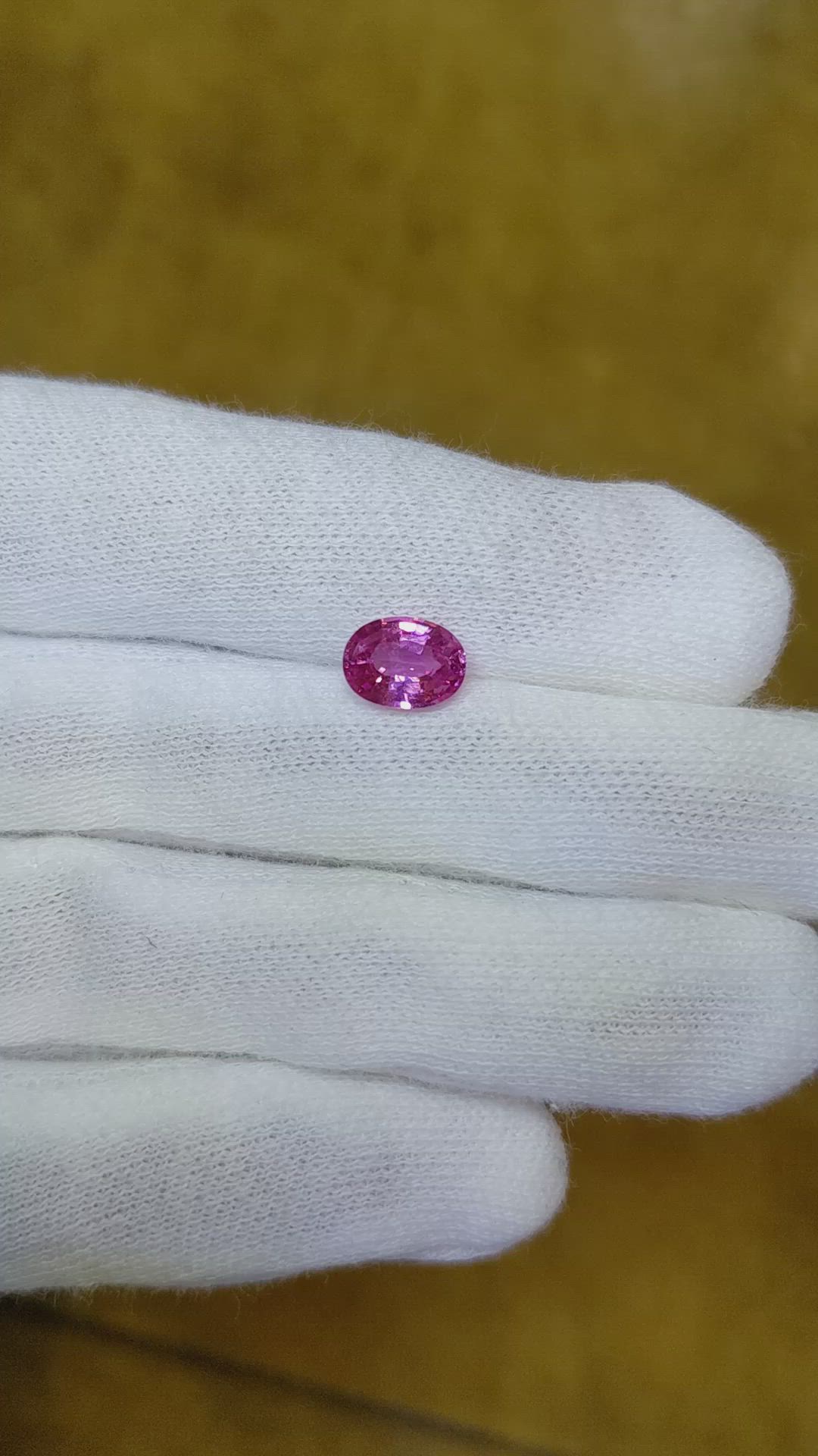 1.41 Ct. Pink Sapphire from Ceylon (Sri Lanka) Size Video