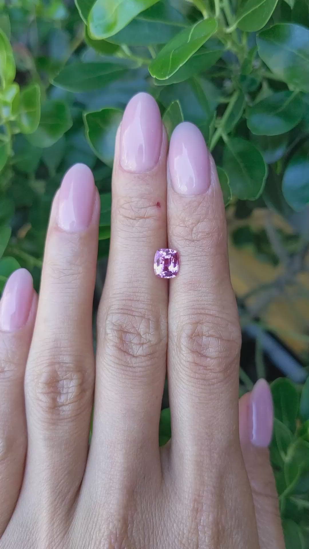 1.32 Ct. Pink Sapphire from Ceylon (Sri Lanka) Size Video